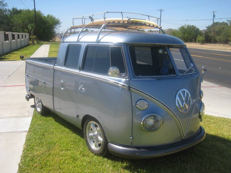 Silver Volkswagen Pickup — Gray