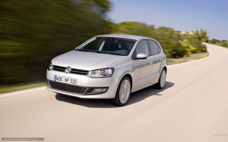 Silver Volkswagen Polo — Dynamic, Afternoon, Photograph