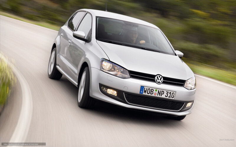 Silver Volkswagen Polo — Dynamic, Afternoon