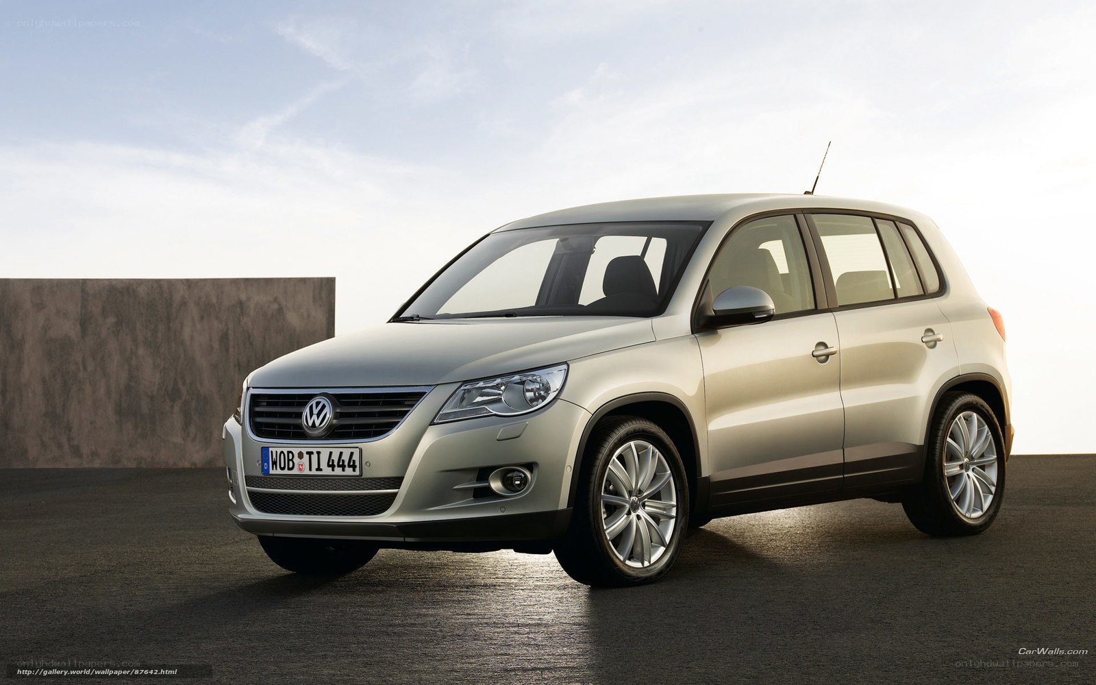 silver volkswagen tiguan suv
