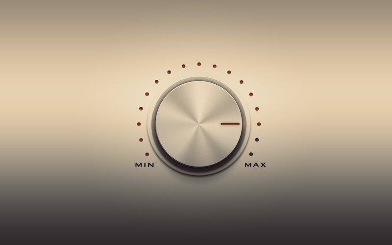 Silver Volume Knob