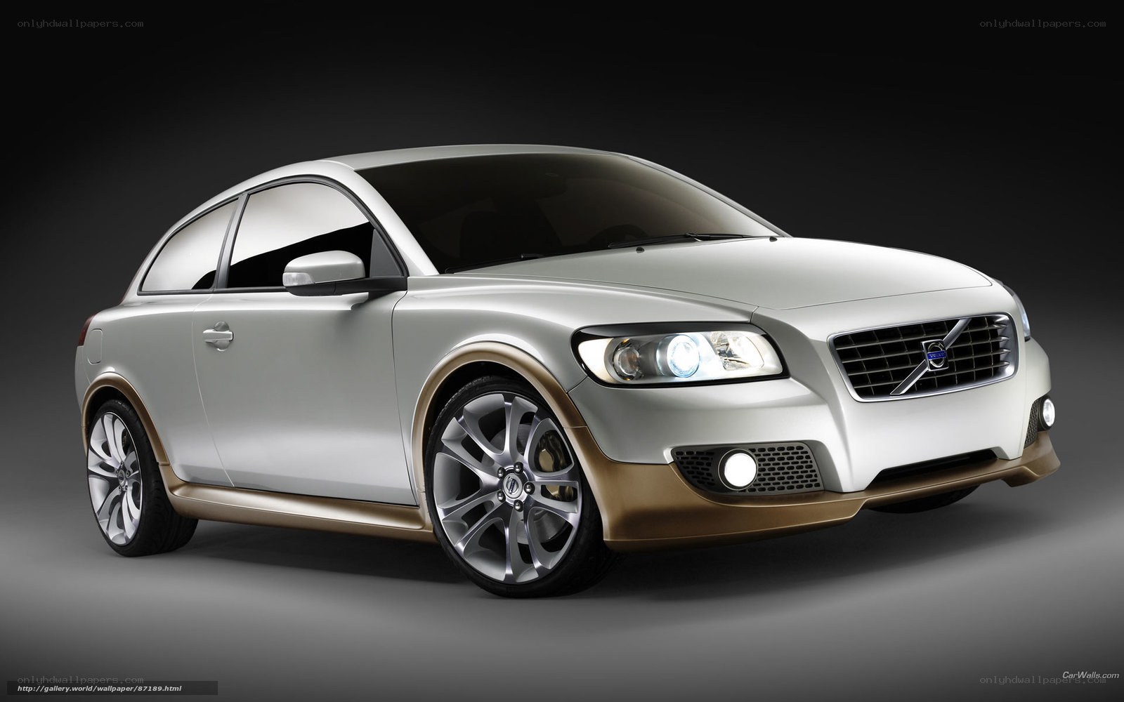 silver volvo c30 car