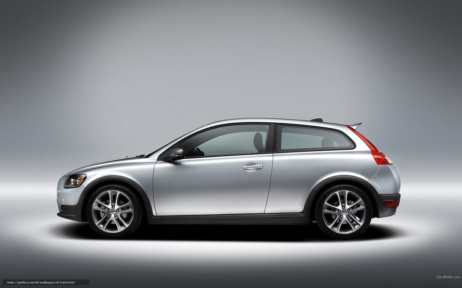 silver volvo c30 hatchback