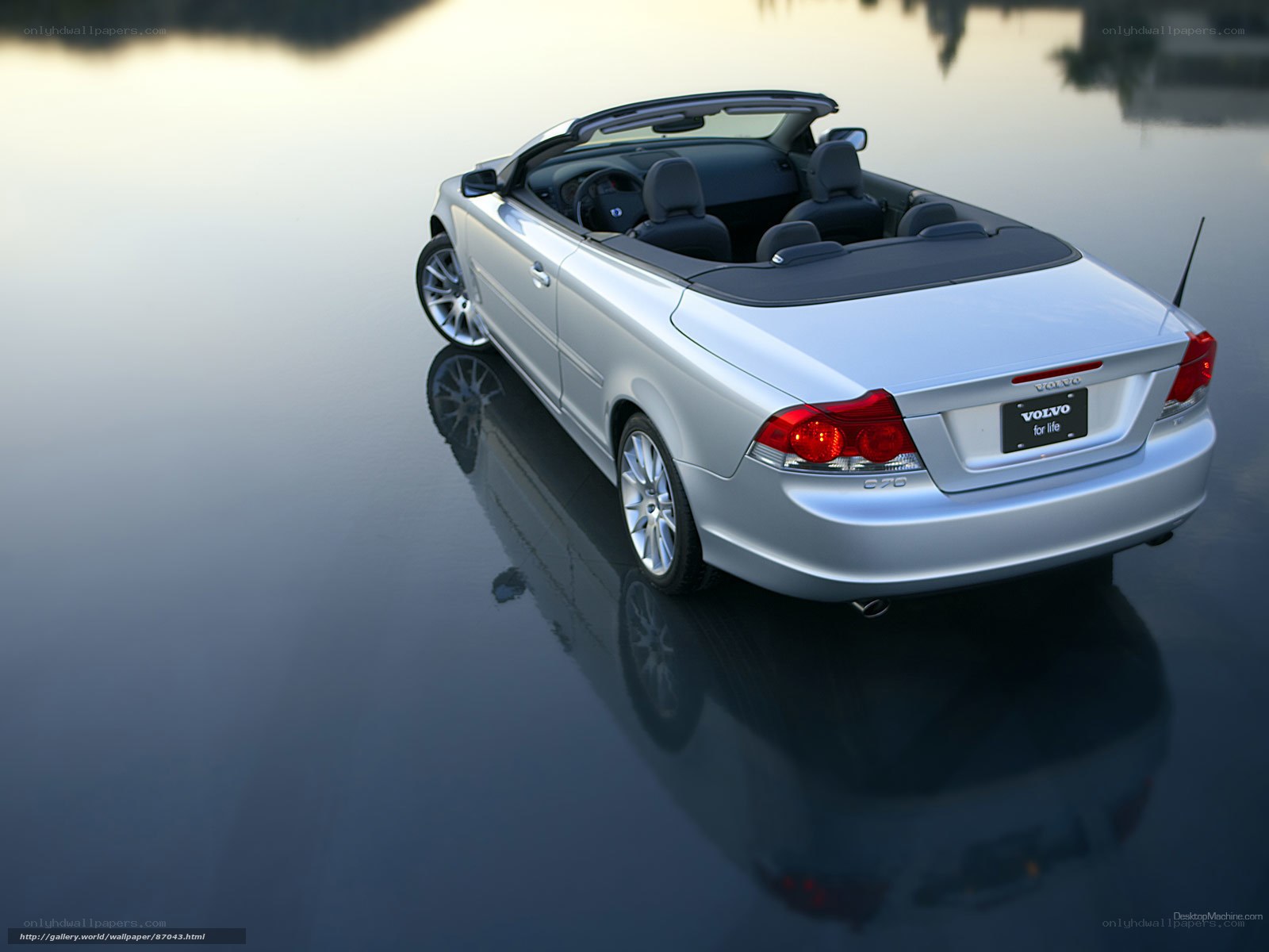 silver volvo c70 convertible