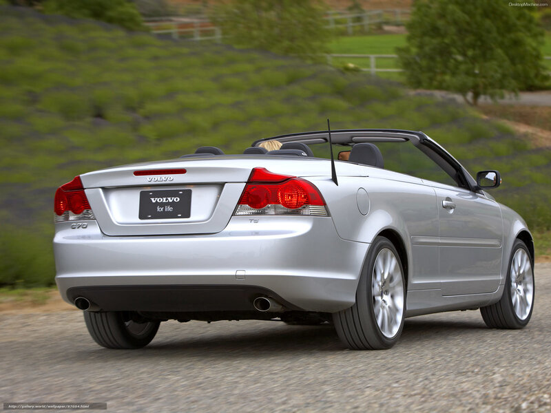 Silver Volvo C70 Convertible — Serene, Afternoon