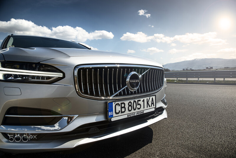 Silver Volvo Car — Dramatic