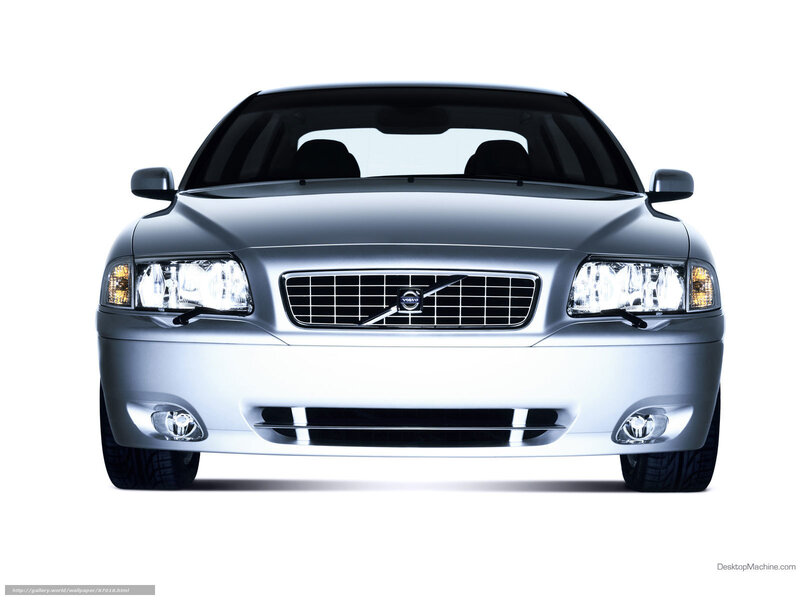 silver volvo car front view