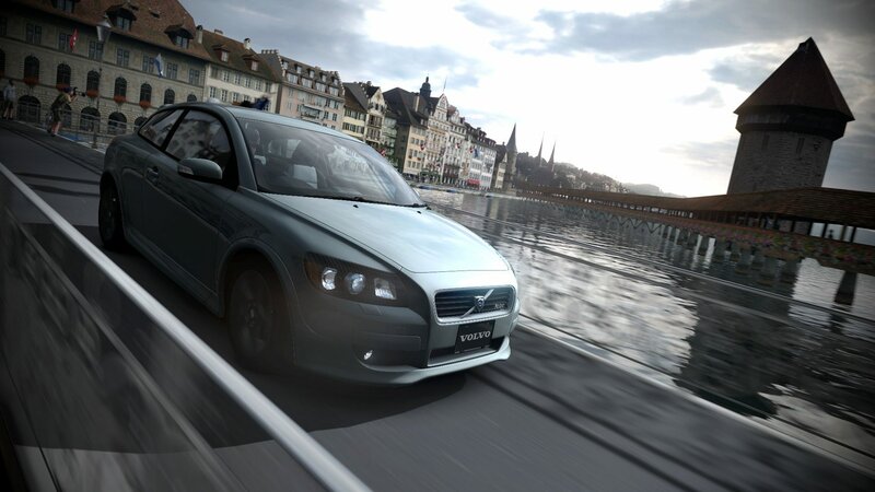 Silver Volvo Car — Gray, Dynamic, Afternoon