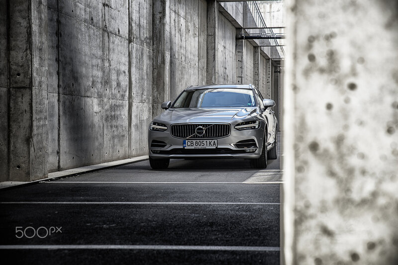 Silver Volvo Car — Gray