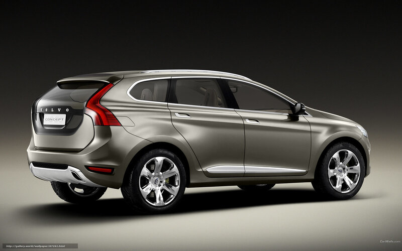 Silver Volvo Concept Car — Dramatic, Photograph