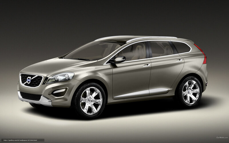 Silver Volvo Concept Car — Dramatic