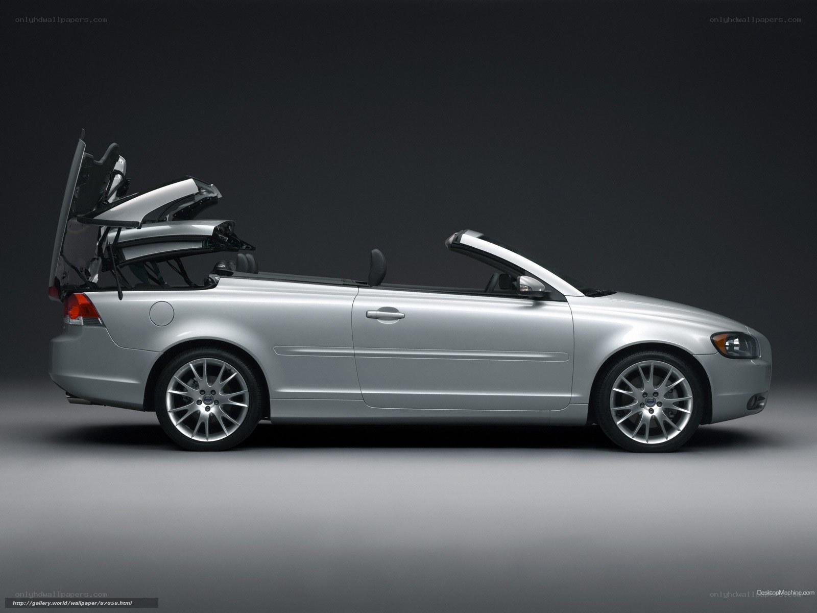 silver volvo convertible