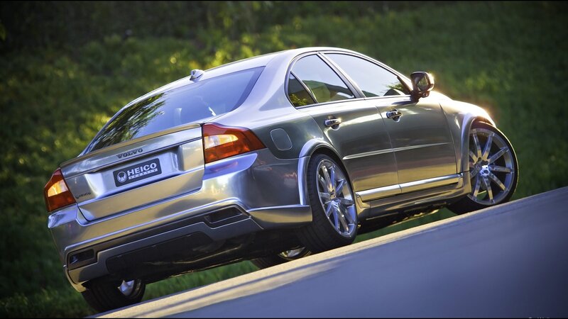 Silver Volvo Sedan — Dramatic
