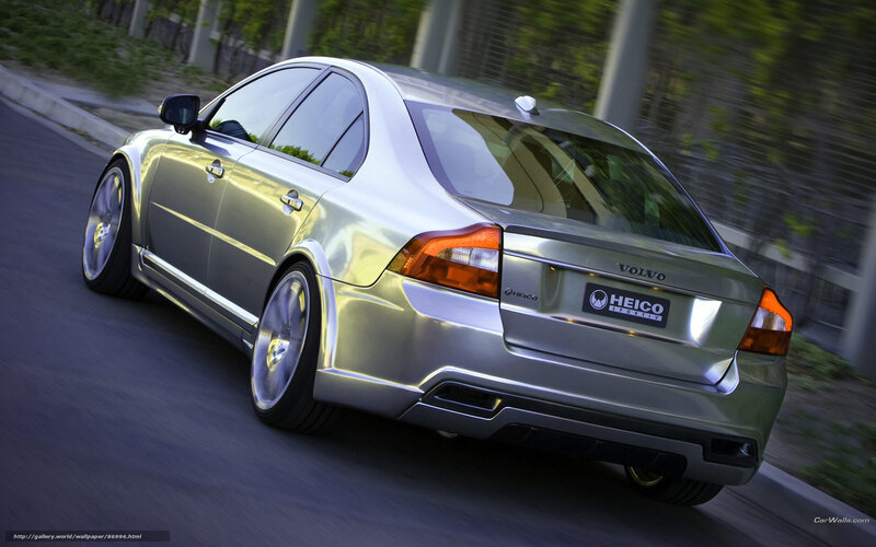 Silver Volvo Sedan — Dynamic, Afternoon, 3d Render