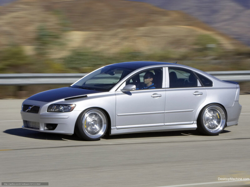 Silver Volvo Sedan — Dynamic, Afternoon, Photograph