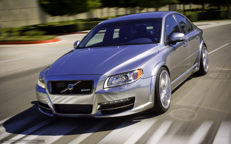 Silver Volvo Sedan — Dynamic, Afternoon
