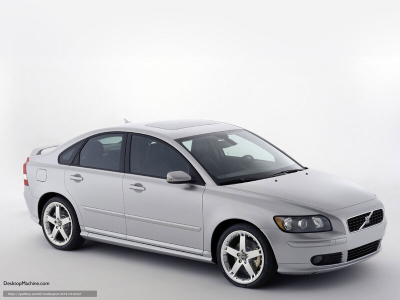 Silver Volvo Sedan — Neutral, Photograph, Car