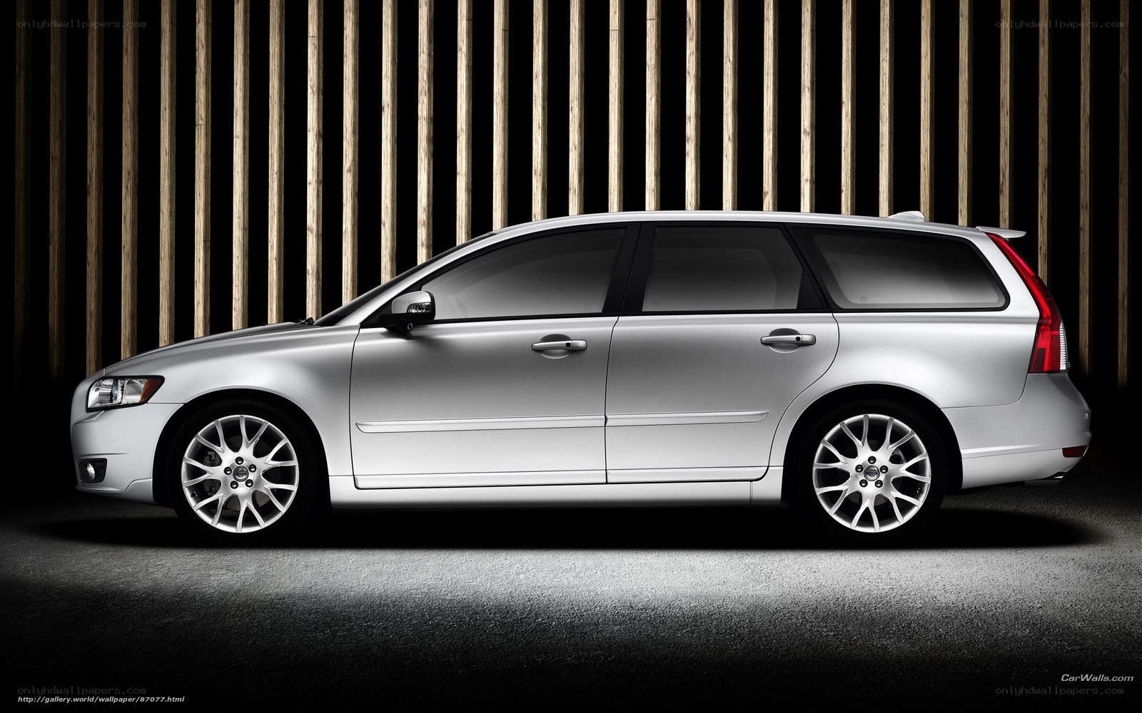 silver volvo station wagon