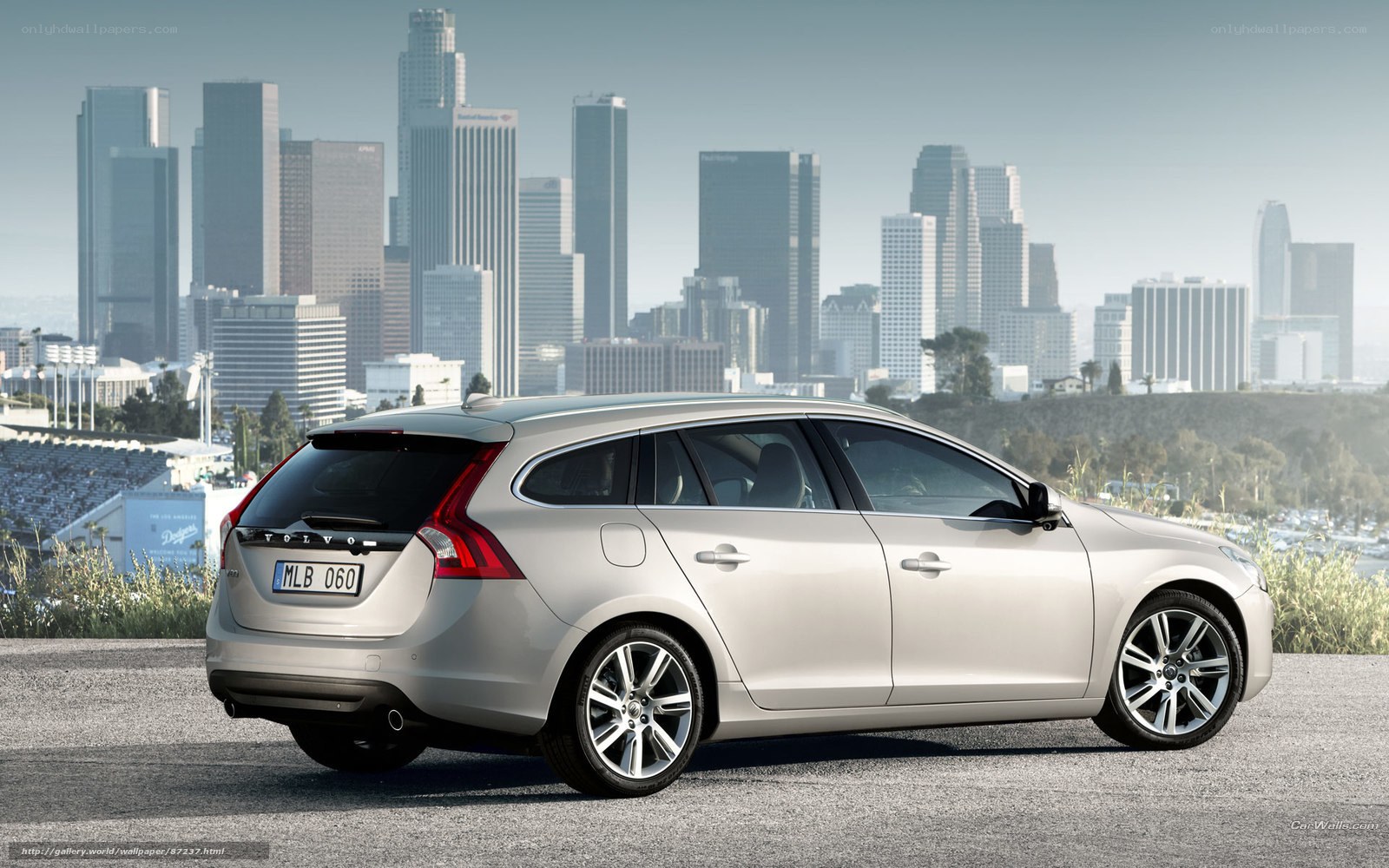 silver volvo station wagon