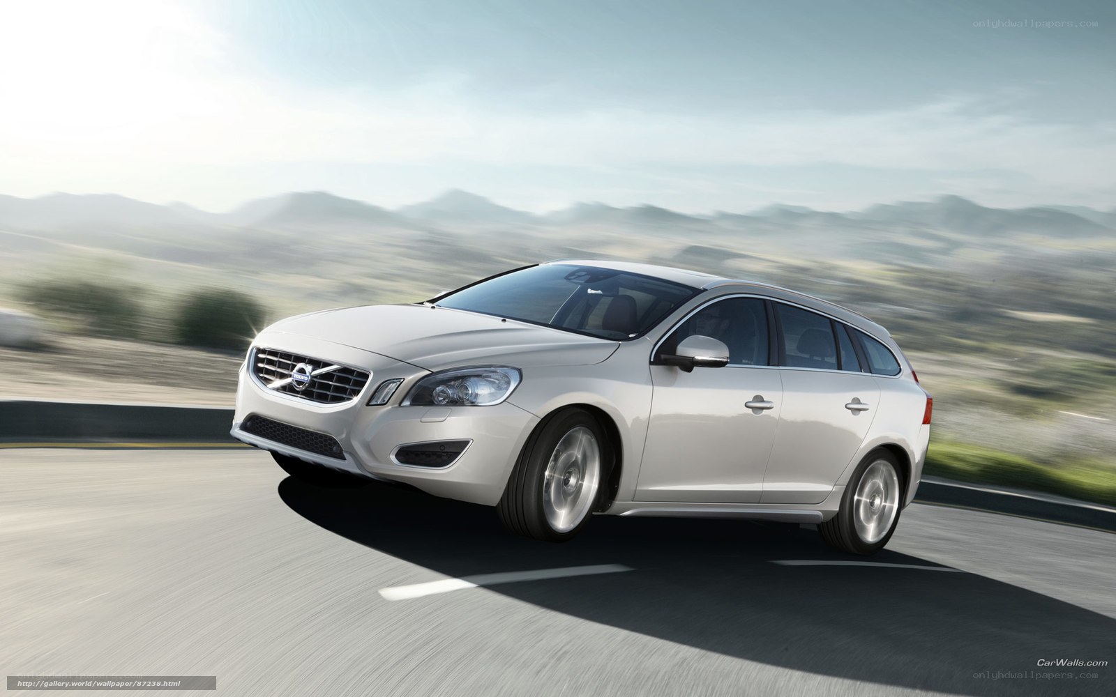 silver volvo station wagon