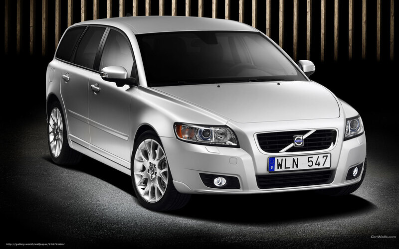 Silver Volvo Station Wagon — Dramatic