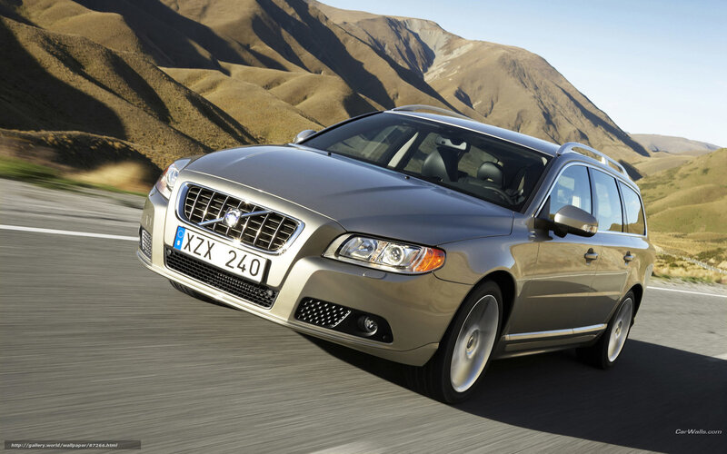 Silver Volvo Station Wagon — Dynamic, Afternoon