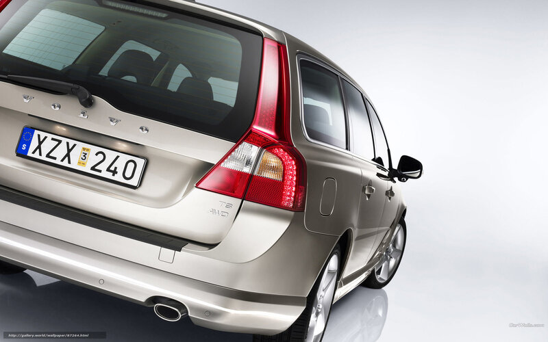 Silver Volvo Station Wagon — Neutral, Photograph, Car