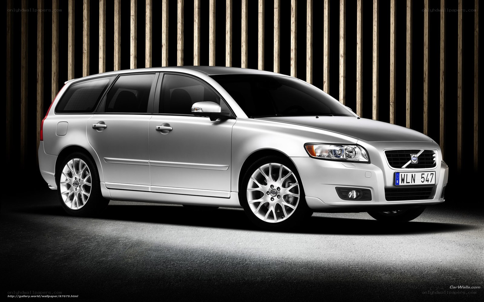 silver volvo station wagon
