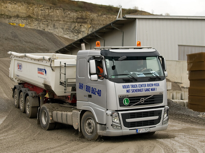 Silver Volvo Truck
