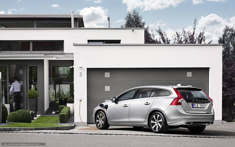 Silver Volvo V60 — Serene, Afternoon