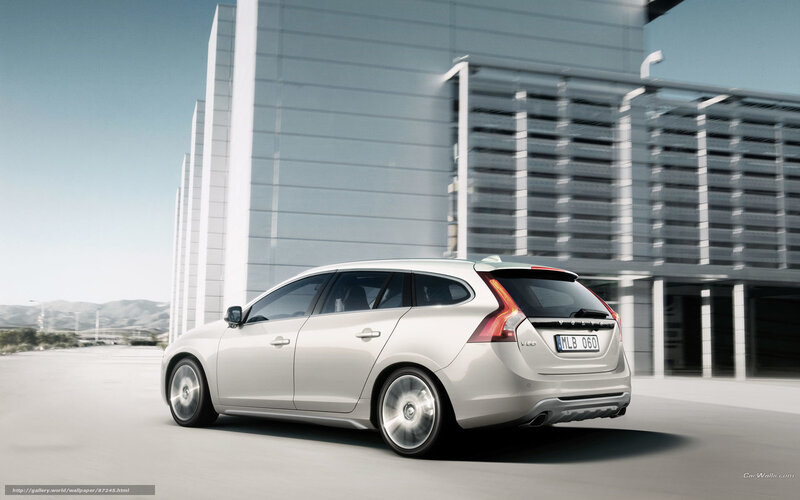 Silver Volvo V60
