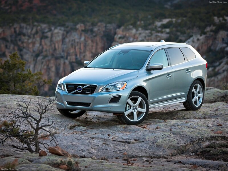 silver volvo xc60 on rocky terrain