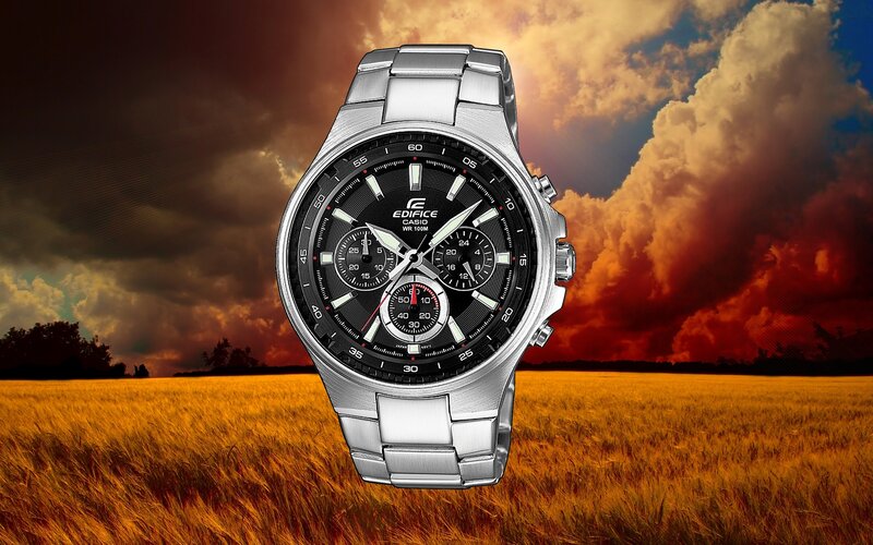 Silver Watch in Field
