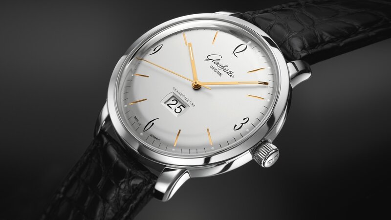 Silver Watch with Black Strap — Dramatic, Photograph