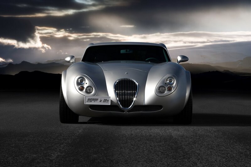 Silver Wiesmann sports car