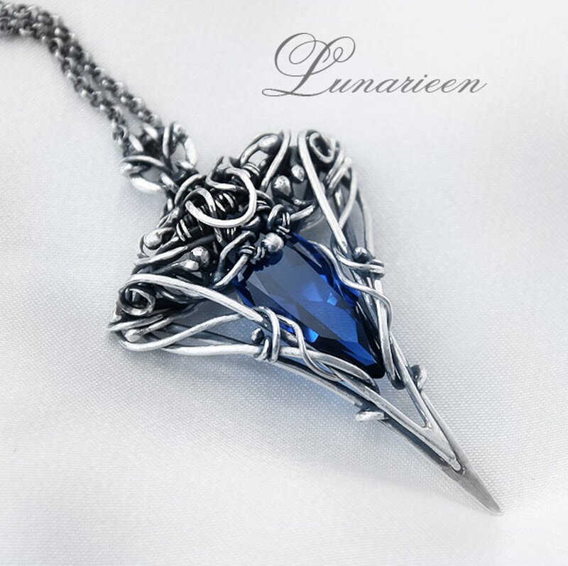 Silver Wire Pendant — Elegant