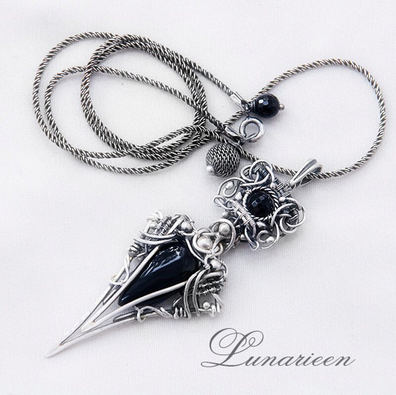 Silver Wire-wrapped Necklace