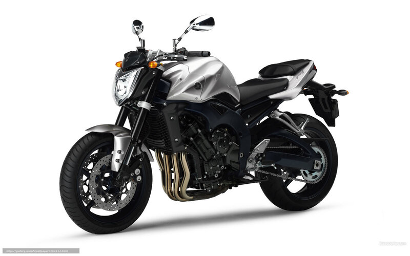 silver Yamaha FZ1 motorcycle