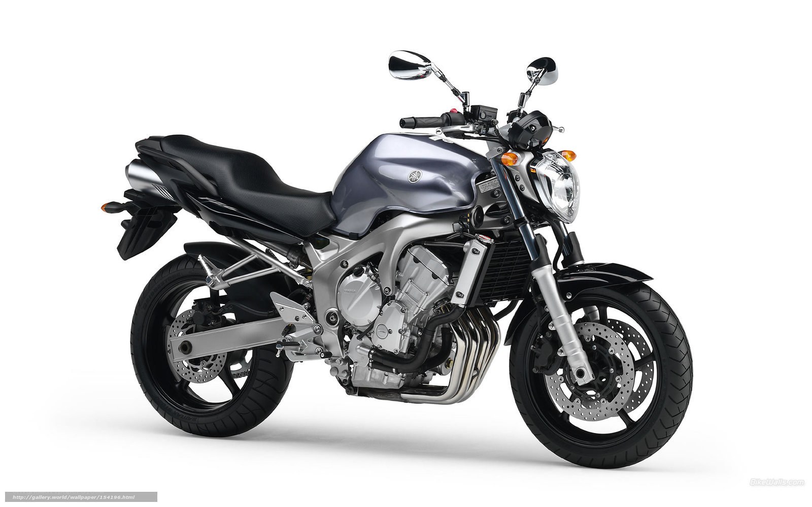 silver Yamaha motorcycle