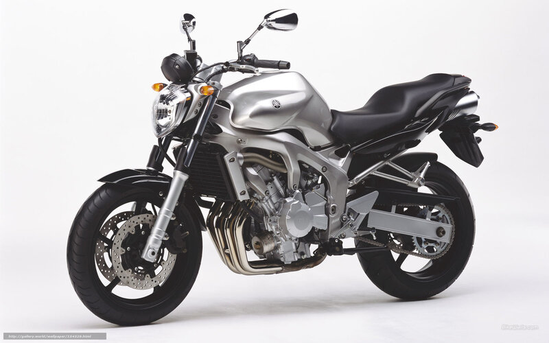 silver Yamaha motorcycle