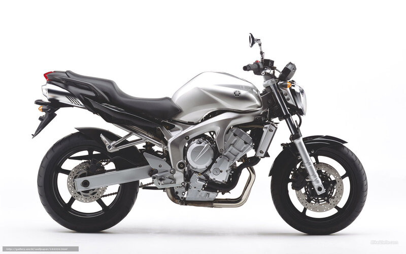 Silver Yamaha Motorcycle — Neutral, Photograph, Seat, Engine, Exhaust