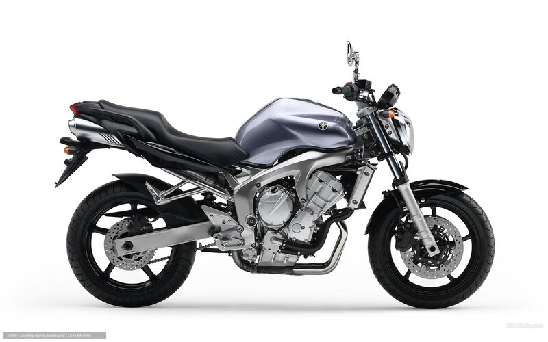 Silver Yamaha Motorcycle — Neutral, Photograph, Seat, Engine