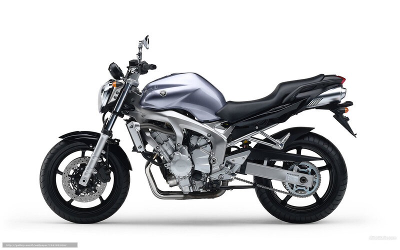 Silver Yamaha Motorcycle — Neutral, Photograph, Seat, Engine, Wheel