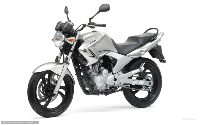 Silver Yamaha Motorcycle — Neutral