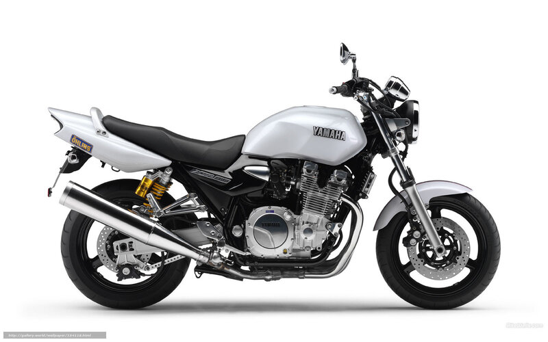 Silver Yamaha Motorcycle — White