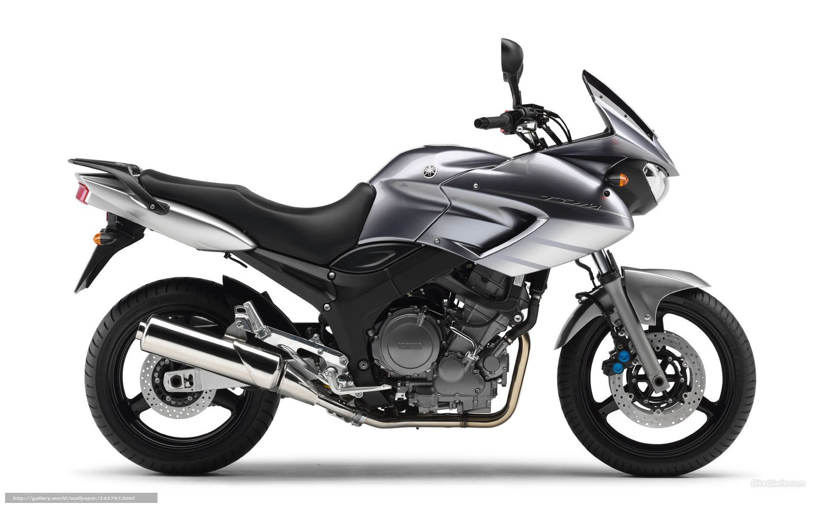 silver Yamaha motorcycle