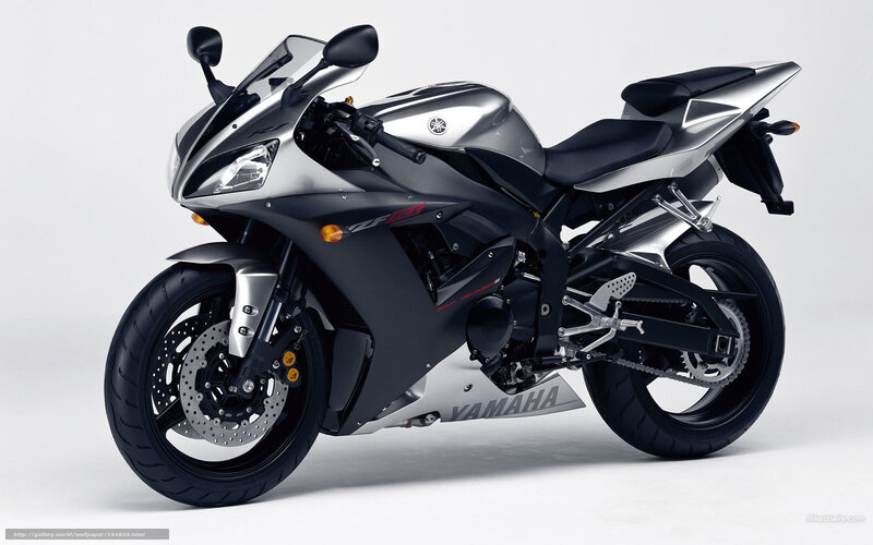 silver yamaha sport motorcycle
