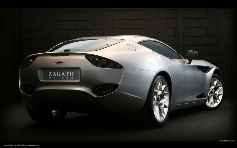 Silver Zagato Milano sports car