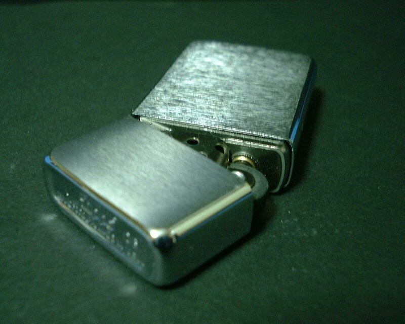 silver zippo lighter