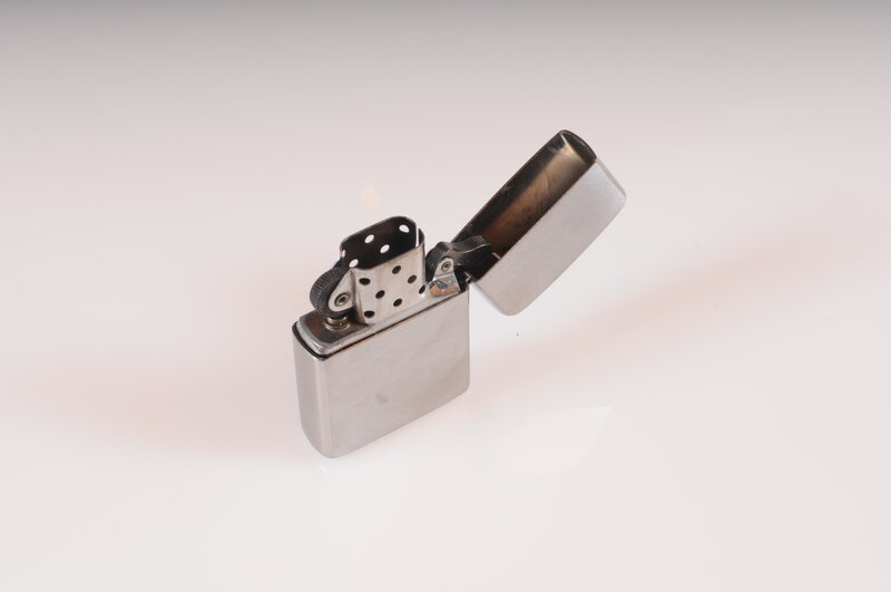 silver zippo lighter